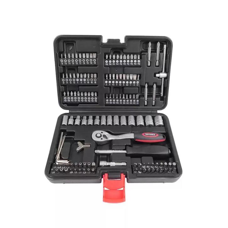 WEBER TOOLS 1/4 Doppen en bitset 130-delig, Doe-het-zelf en Bouw, Gereedschap | Handgereedschap, Nieuw, Ophalen of Verzenden