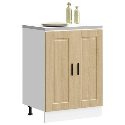 vidaXL Keuken onderkast Porto bewerkt hout sonoma, Huis en Inrichting, Kasten | Overige, Nieuw, Verzenden