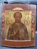 Icoon - Nikolaas de Wonderdoener - Hout, Antiek en Kunst
