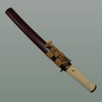 Katana - Brown Tanto Koshirae (thee korte zwaard uitrusting)