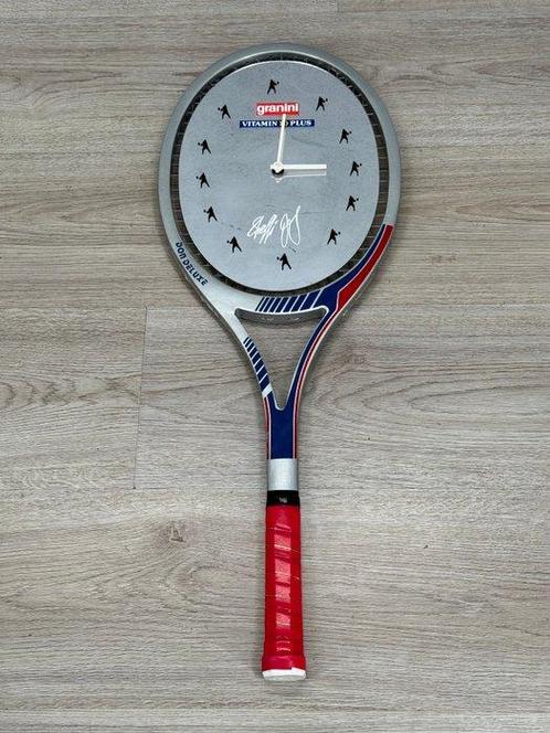 Wandklok - Tennisracket klok met signatuur Steffi Graf -, Collections, Collections Autre