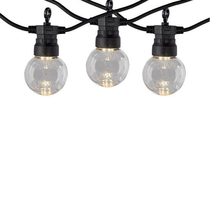 Feestverlichting prikkabel zwart 10 Meter Incl 20x LED, Tuin en Terras, Buitenverlichting, Nieuw, Netvoeding, Verzenden