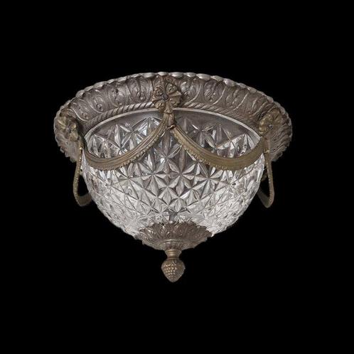 plafonnier en cristal de diamant taillé, lampe coupé antique, Antiquités & Art, Antiquités | Autres Antiquités