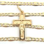 Collana con croce oro 18 kt - 4,9 gr - 50 cm - Halsketting -