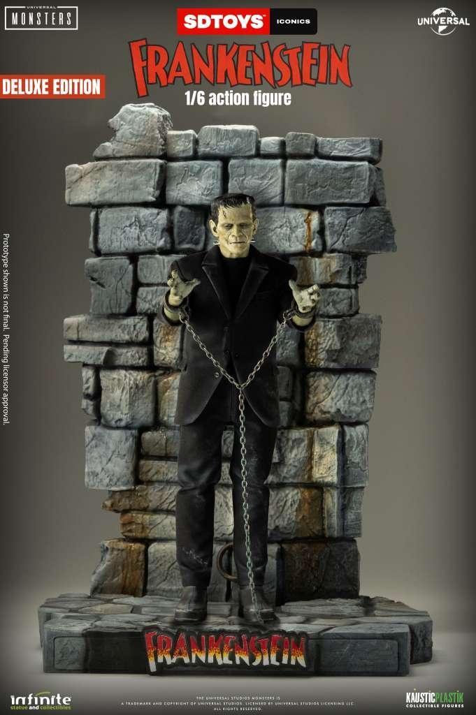Frankensteins Monster Action Figure 1/6 Deluxe Edition 42 c, Verzamelen, Film en Tv, Ophalen of Verzenden