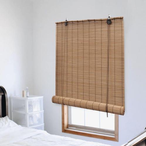 vidaXL Rolgordijn 150x160 cm bamboe bruin, Huis en Inrichting, Stoffering | Gordijnen en Lamellen, Nieuw, Verzenden