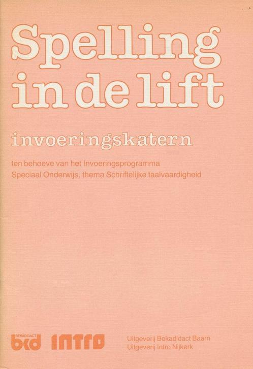 Spelling in de Lift invoeringskatern, Boeken, Schoolboeken, Verzenden