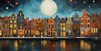 Felix van Horst - Amsterdam Moon (XXL), Antiek en Kunst