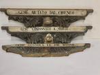 Lot de 3 Cimases du chemin de croix - 65 cm (3) - Bois -, Antiquités & Art