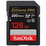 SanDisk 128GB SD Extreme Pro UHS-I U3 V30 200MB/s (Nieuw), Ophalen of Verzenden