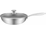 Veiling - Wokpan Keramisch - 28 cm - Deksel -3-laags antiaan, Huis en Inrichting, Keuken | Potten en Pannen, Nieuw