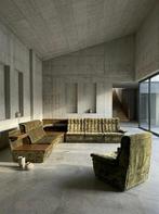 Laauser - Zitgroep (7) - Fluweelstof, Hout - Modulaire bank, Antiek en Kunst