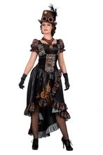 Steampunk Jurk Zwart Dames, Verzenden