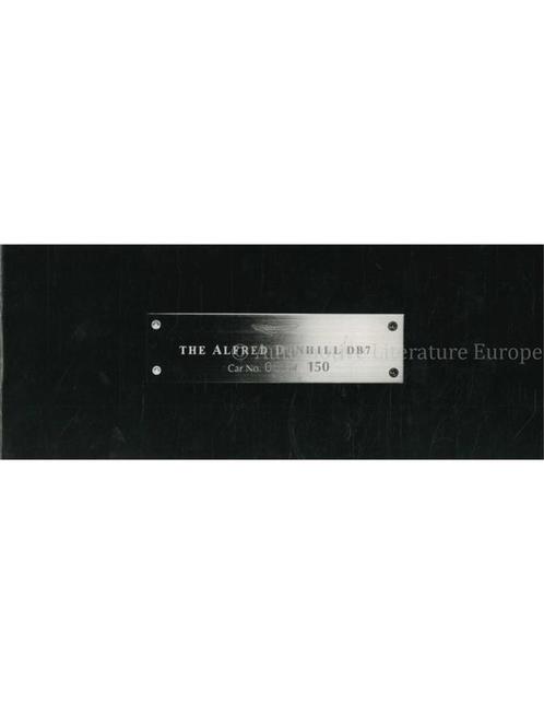 1998 ASTON MARTIN DB7 DUNHILL BROCHURE ENGELS, Boeken, Auto's | Folders en Tijdschriften