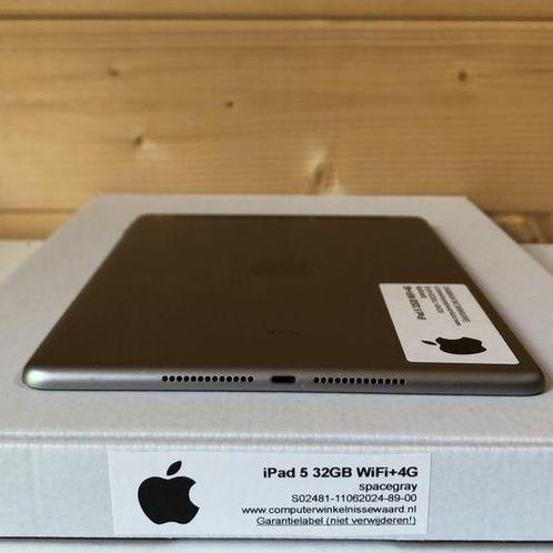 nieuwstaat Apple iPad 5 32GB zwart black wifi (4G) + 12, Informatique & Logiciels, Apple iPad Tablettes, Enlèvement ou Envoi