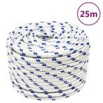 vidaXL Boot touw 12 mm 25 m polypropyleen wit, Verzenden, Nieuw