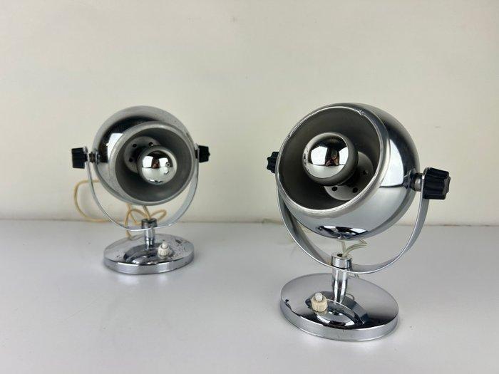 Lampe (2) - Paire de lampes Eyeball Space Age des années, Antiquités & Art, Curiosités & Brocante