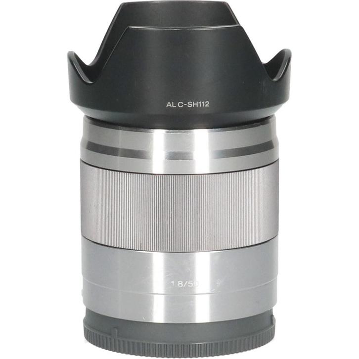 Tweedehands Sony Nex 50mm f/1.8 OSS Zilver CM5182, Audio, Tv en Foto, Foto | Lenzen en Objectieven, Overige typen, Gebruikt, Ophalen of Verzenden