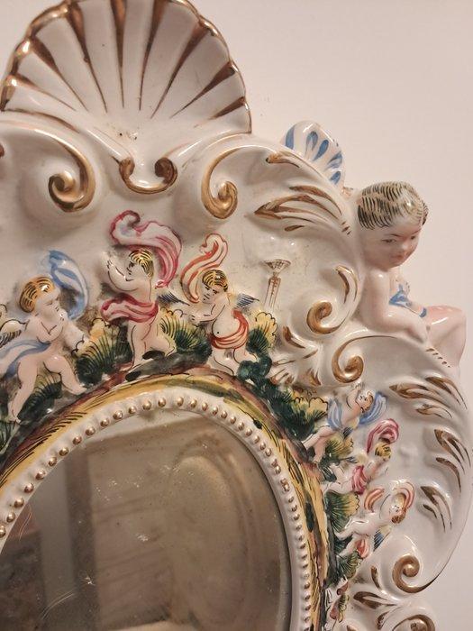 Capodimonte - Spiegel - Keramiek, Antiek en Kunst, Antiek | Glaswerk en Kristal