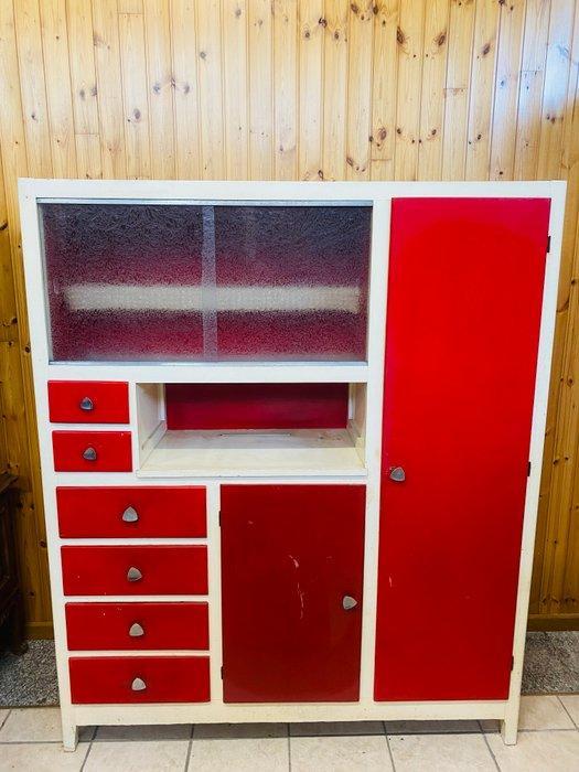 Credenza - Hout - Mobiele keuken vintage uit de jaren 50, Antiquités & Art, Art | Objets design