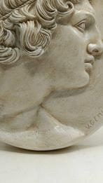 sculptuur, Medaglione di Alessandro Magno - 33 cm -, Antiek en Kunst