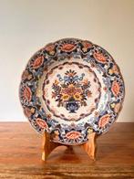 Tichelaar Makkum - Assiette - Faïence - Grand plat / floral, Antiquités & Art