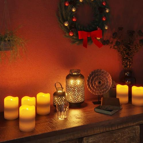 vidaXL LED-kaarsen 24 st vlamloos met afstandsbediening, Huis en Inrichting, Woonaccessoires | Kandelaars en Kaarsen, Nieuw, Verzenden