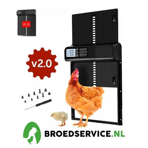 Premium Automatische Kippendeur diverse modellen elk budge, Dieren en Toebehoren, Pluimvee | Toebehoren, Kippenhok of Kippenren