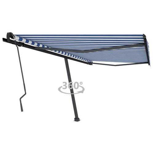 vidaXL Luifel vrijstaand handmatig uittrekbaar 450x350 cm, Tuin en Terras, Zonneschermen, Nieuw, Verzenden