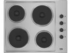 Beko -  Elektrische Kookplaat  - Inox, Elektronische apparatuur, Kookplaten, Verzenden, Nieuw, Elektrisch