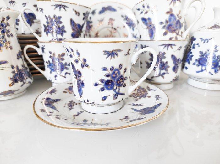 Zhongguo Zhi Zao - Koffieservies - Porselein - Bloemen en, Antiek en Kunst, Antiek | Meubels | Tafels