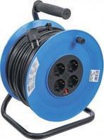 Kabelhaspel 50 m 3x1,5 mm² 4 stopcontacten IP 20 3000 W, Auto-onderdelen, Banden en Velgen, Verzenden, Nieuw