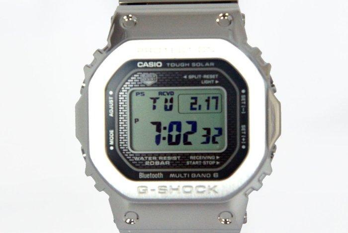 Casio - GShock Full-Metal Solar Radio-Controlled Stainless, Handtassen en Accessoires, Horloges | Heren
