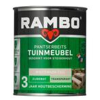 Rambo Pantserbeits Tuinmeubel Transparant Zijdemat Whitewash, Doe-het-zelf en Bouw, Verzenden, Nieuw