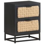 vidaXL Nachtkastje 40x30x50 cm massief mangohout, Huis en Inrichting, Slaapkamer | Nachtkastjes, Verzenden, Nieuw