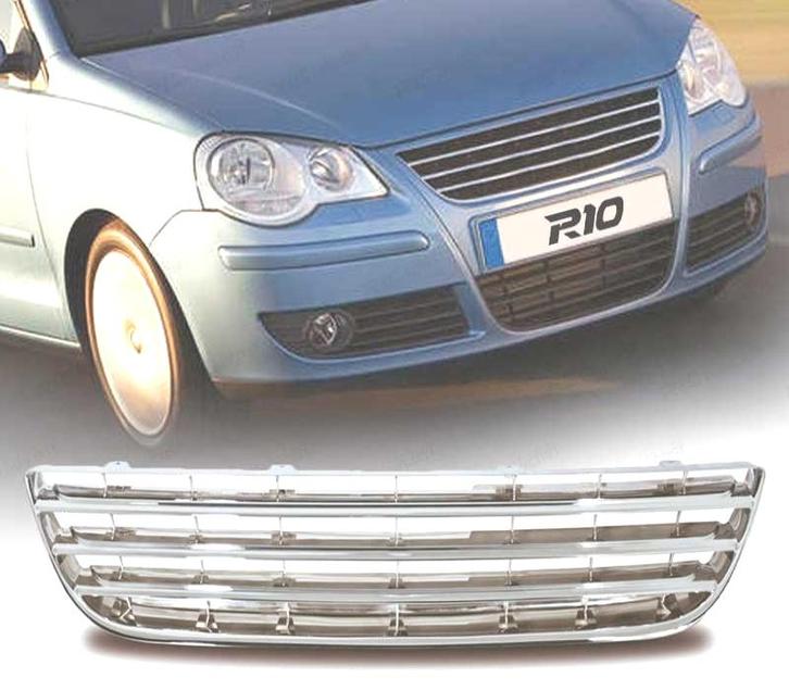 CALANDRE SANS LOGO CHROMÉ POUR VOLKSWAGEN VW POLO 05-09, Auto-onderdelen, Carrosserie, Verzenden