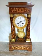 Pendule portique - Antique Bois, Bronze, Émail - 1850-1900, Antiek en Kunst