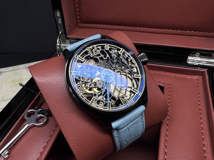 Louis Berset - Swiss Handmade - Skeleton - L004387 - Heren -, Handtassen en Accessoires, Horloges | Heren