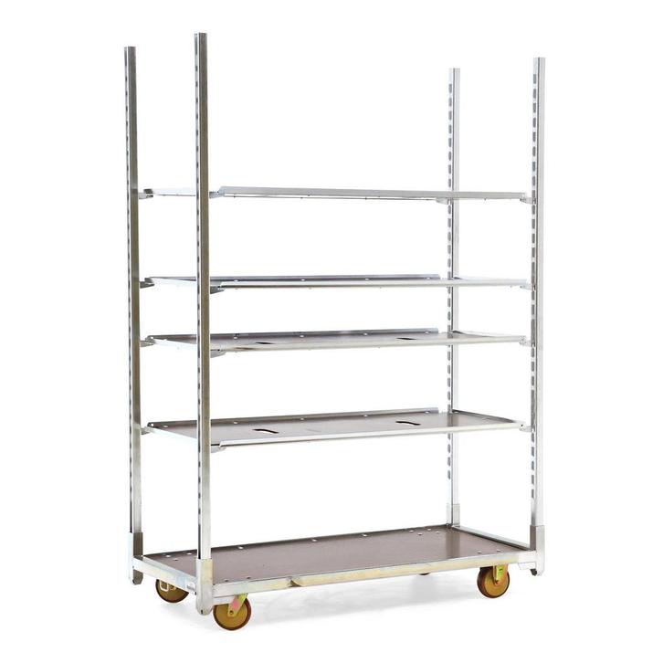 Gebruikte Deense karren Bloemenwagen / Deense kar met 4, Bricolage & Construction, Chariots de transport, Enlèvement ou Envoi