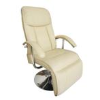 vidaXL Massagestoel kunstleer crèmewit, Huis en Inrichting, Stoelen, Verzenden, Nieuw