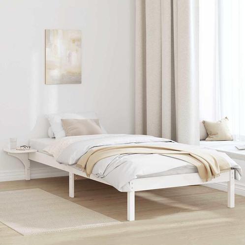 vidaXL Bedframe met nachttafels Wit Wit, Huis en Inrichting, Slaapkamer | Bedden, Nieuw, Verzenden