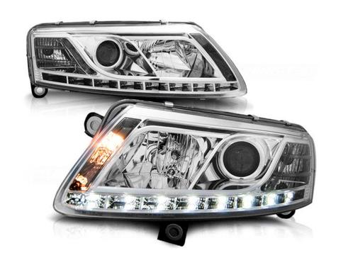 Xenon koplampen LED DRL Chrome geschikt voor Audi A6 C6, Auto-onderdelen, Verlichting, Nieuw, Audi, Verzenden