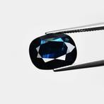 1 pcs Blauw Saffier - 9.92 ct - Lotus Gemology - Basalt