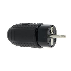Profile stekker rubber 16a zwart, Doe-het-zelf en Bouw, Elektriciteit en Kabels