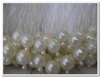 Pearl bead pick creme / doosje Pearl bead pic