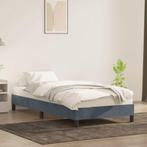 vidaXL Bedframe zonder matras 90x210 cm fluweel donkergrijs, Verzenden