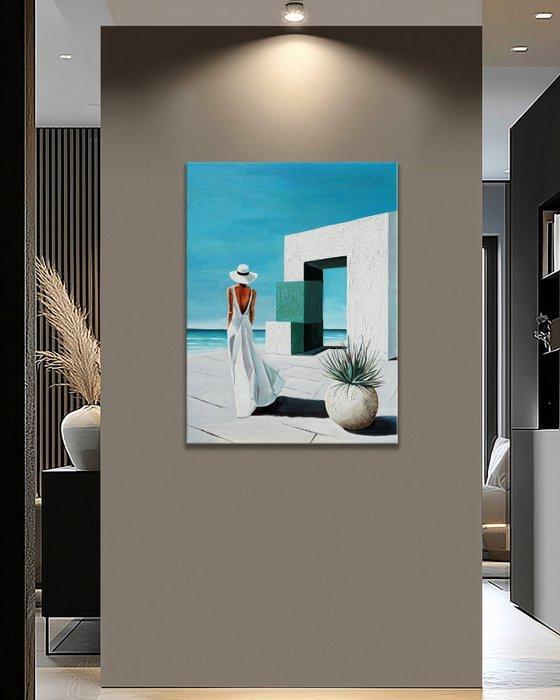 Pippo - Threshold of Azure, Antiek en Kunst, Kunst | Schilderijen | Modern