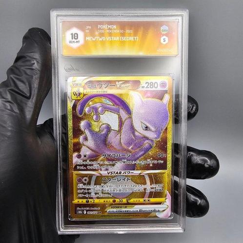 Graded card - Mewtwo Vstar (Secret) UR - Graad 10, Hobby en Vrije tijd, Verzamelkaartspellen | Pokémon