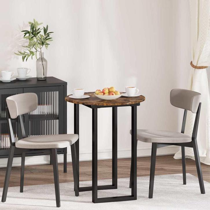 vidaXL Tafelblad Gerookt eiken 60 x 60 x 1,5 cm Bewerkt hout, Huis en Inrichting, Tafelonderdelen, Nieuw, Verzenden