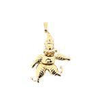 Gouden harlekijn hanger (witgoud, unisex, gouden hanger), Ophalen of Verzenden, Gebruikt, Goud, Overige merken